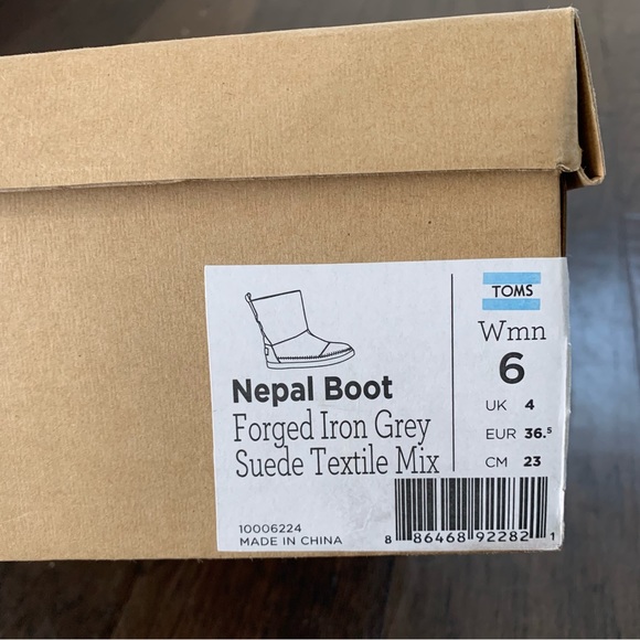 NIB TOMS Nepal Boot - Size 6 - Picture 13 of 14
